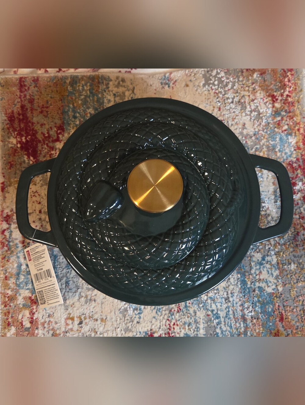 Smith & Clark Ironworks Rare Coiled Serpent Snake Green 3 Qt Dutch Oven New Tag